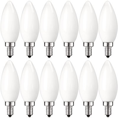 4 W (équivalent à 40 W), ampoule DEL B11, à intensité variable, blanc chaud (2 700 K) / culot candélabre