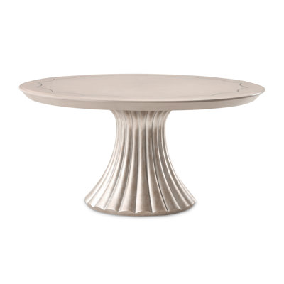  Fantosini 60" Round Dining Table - Silver