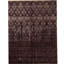 Moroccan Area Rug in Aubergine/Camel