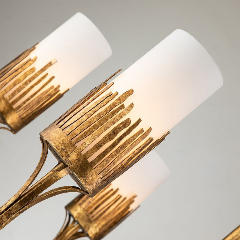 Sawgrass 9 - Light Unique Classic Chandelier, Gold Leaf