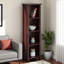 Étagère de rangement Preston 5 avec paniers en tissu brun, H 55,7 po x l 16,18 po x P 12,77 po