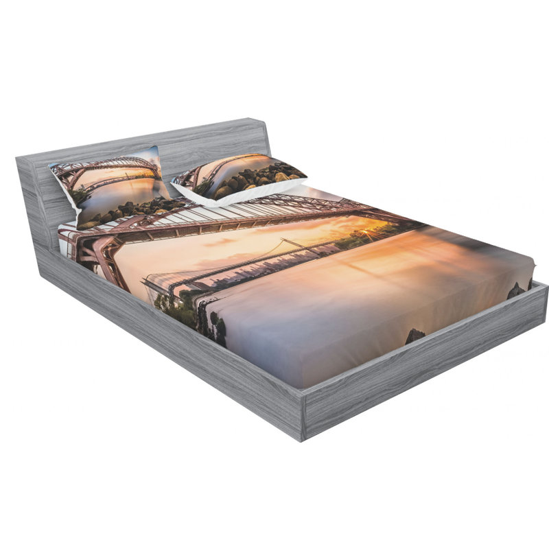 Microfiber Sheet Set, Full Sheet Set with Fitted Sheet
