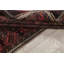 Tapis rouge / brun en laine noué à la main de conception unique 3 pi 6 po x 6 pi Sherer Balouch
