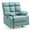 Élégant fauteuil inclinable rembourré bleu sarcelle