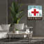  «Ski Patrol» par Elizabeth Tyndall, art mural sur toile, 37 po x 37 po