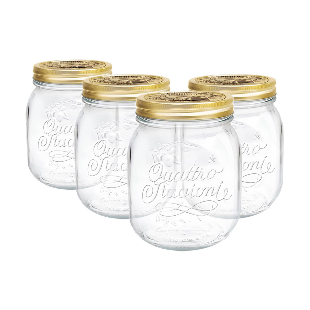 Bormioli Rocco Quattro Stagioni Glass Preserving Jars