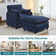  Bozkov 41''W Upholstered Chenille Fabric Oversized Chair and Ottoman,Lounge Chair and Ottoman With Comfortable Tufted Backrest and 2 Pillow
