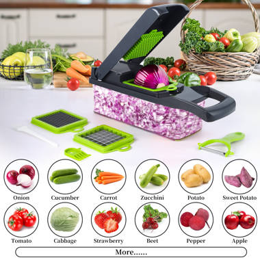 PrepNaturals Vegetable Chopper with Container, Veggie Chopper - Chopper  Vegetable Cutter, Food Chopper & Onion Chopper - Onion Chopper Dicers