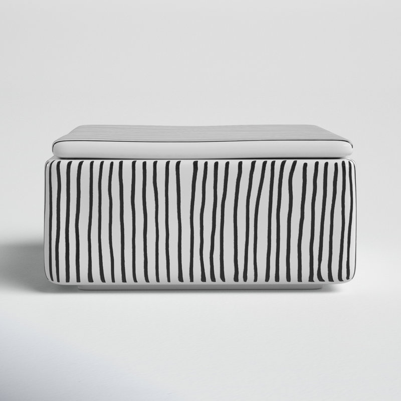 Catarina Handmade Decorative Box, 2" H x 4" W x 4" D