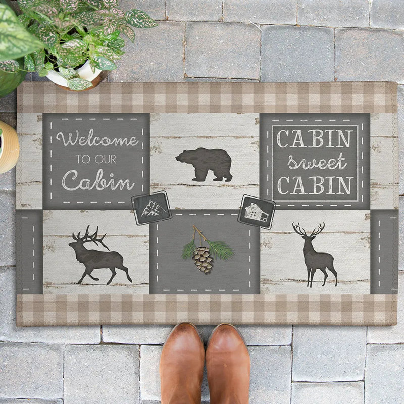 Tapis de porte d'extérieur Cabin Living, L 24 po x L 36 po