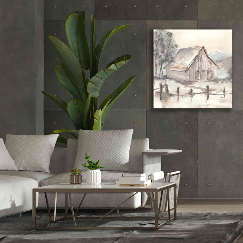 «Barn VII» par Chris Paschke, H 37 po x l 37 po x P 1,5 po