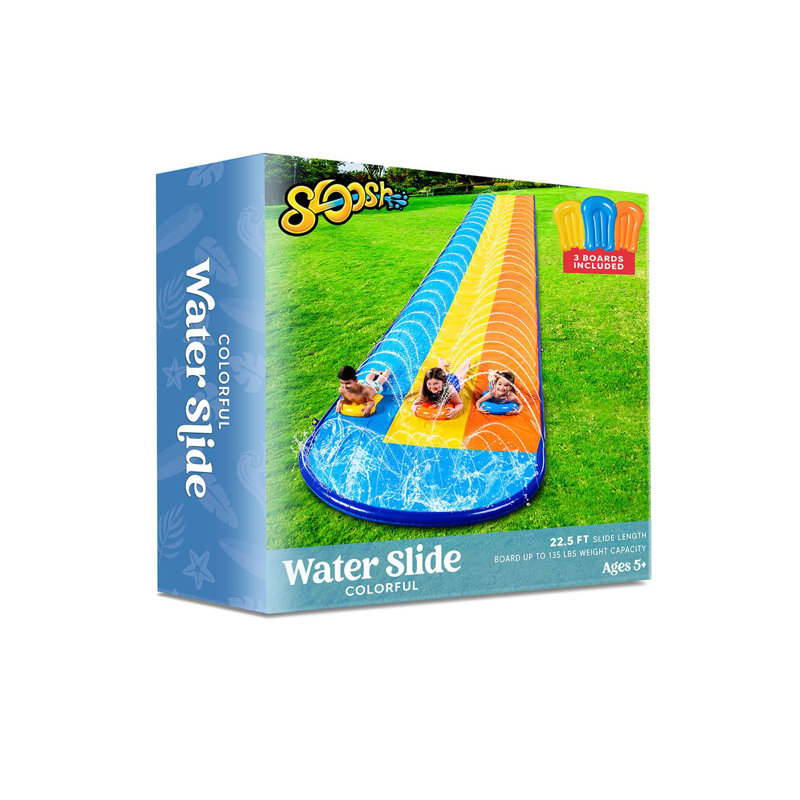 22.5FT Triple Water Slide with 3 BodyBoards