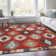 Premium Machine Washable Prisco Red Rug
