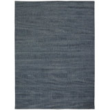 Sound Waves Wool Area Rug in Blue/Graphite