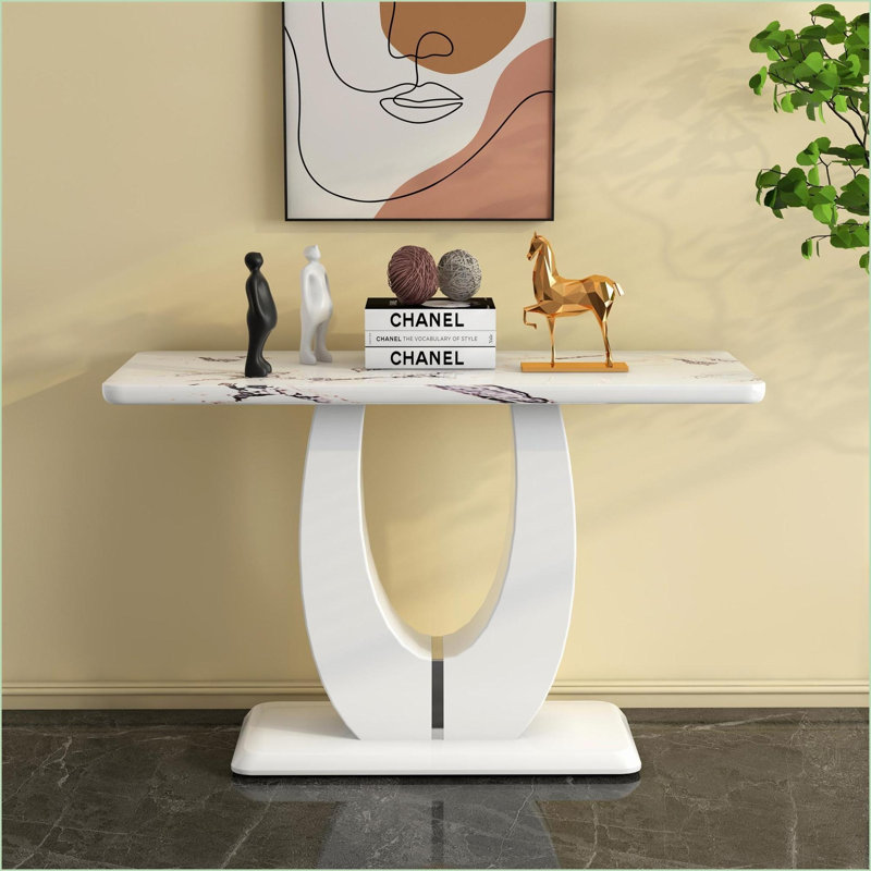 Tables de salle à manger | mesa de comedor, table industrielle moderne en bois aggloméré de 47 po, convient aux balcons de salle à manger et de bureau | Rectangle