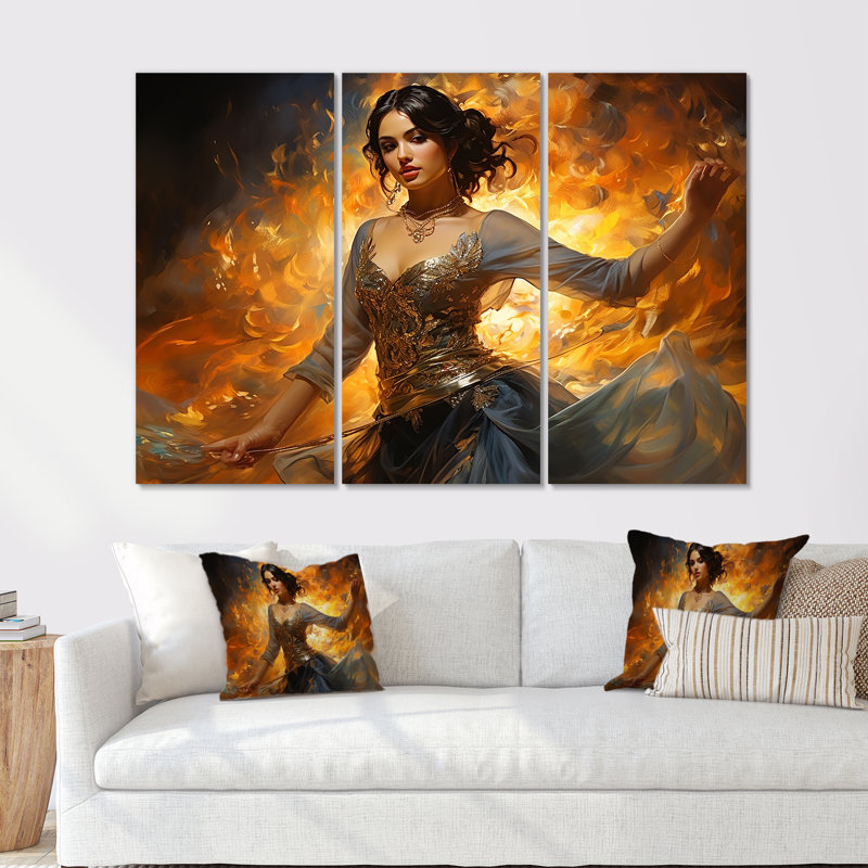 «Middle East Belly Dancer», ensemble d'art sur toile, H 28 po x l 36 po