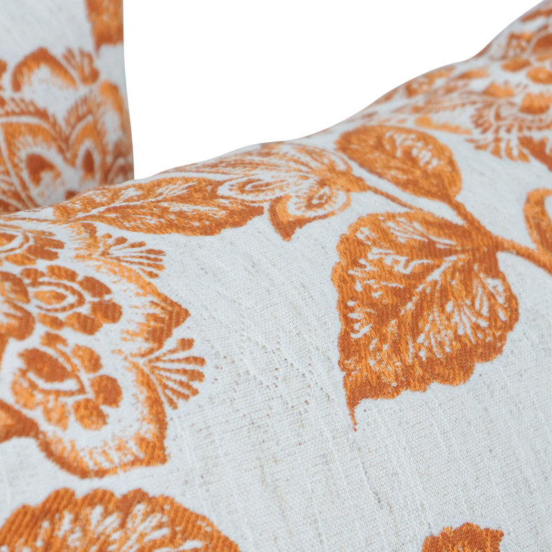Coussins décoratifs en jacquard 17 po avec insertions (ensemble de 2)
