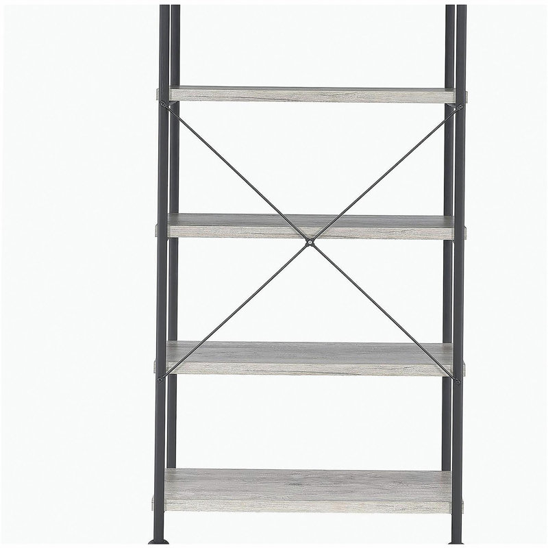 Grey Driftwood 4-shelf Bookcase, Gray