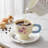 4-Pack Flower Handle Coffee Cups-961840454