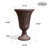 2-Pack Trophy Shaped Pedestal Planters, 23.6" Tall Outdoor Urn Flower Pots With Solid Base, Elegant Pattern, Weather-Resistant HDPE-116832555