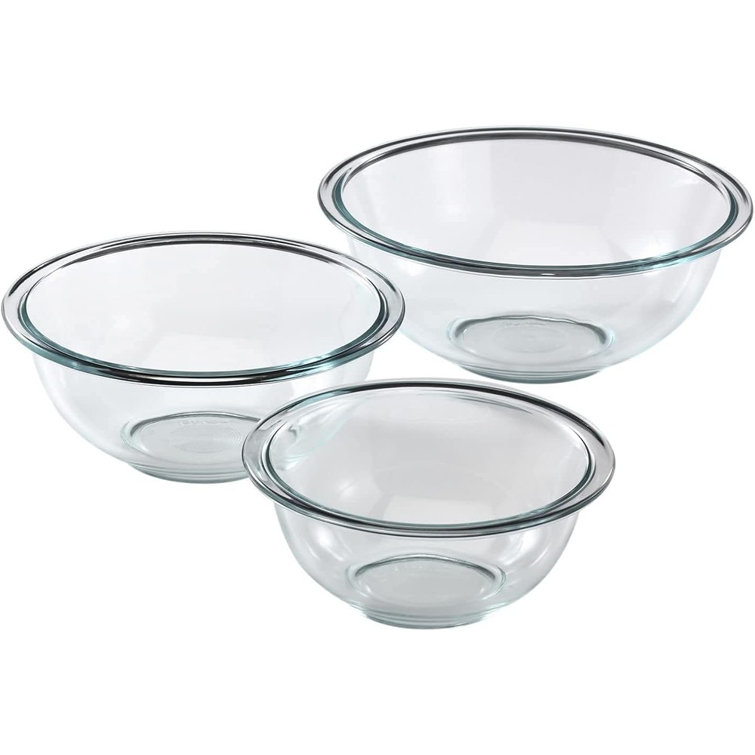 Pyrex 3 Piece Glass Measuring Cup Set - Microwave, Freezer, Dishwasher Safe