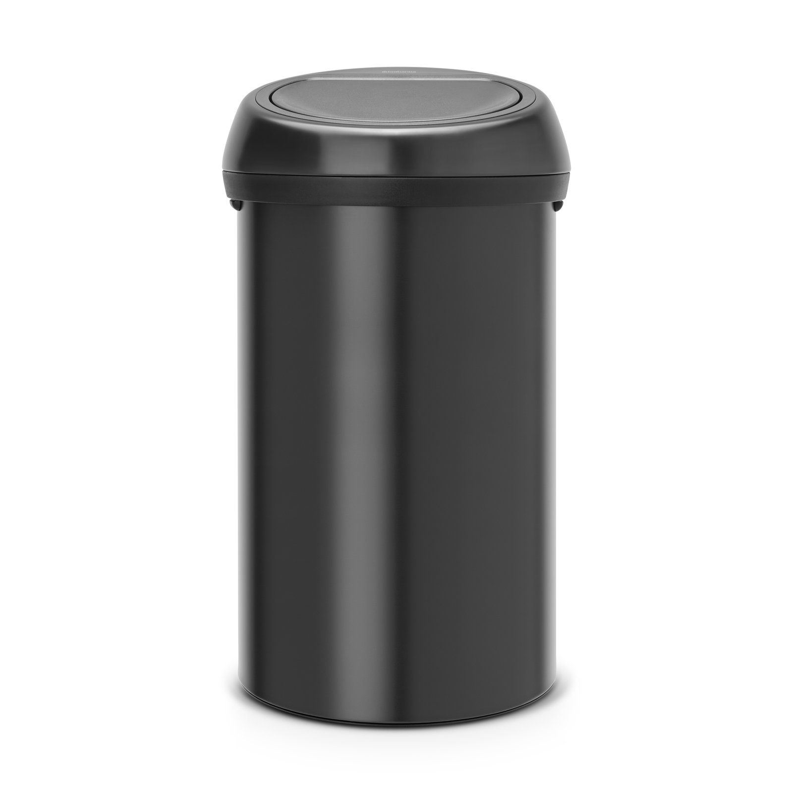 Brabantia Touch Top Trash Can 16 Gallon, Matte Black