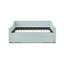 Lit de jour convertible rembourré avec lit gigogne escamotable et rangement latéral-130987151-130987149