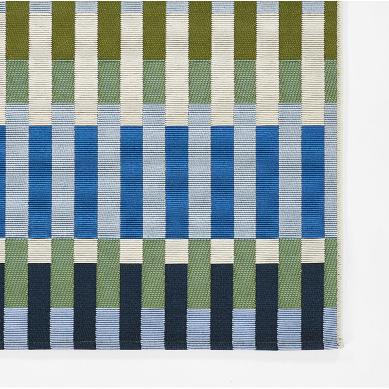 Tapis rayé intérieur / extérieur Icon, Rectangulaire 2 pi x 3 pi
