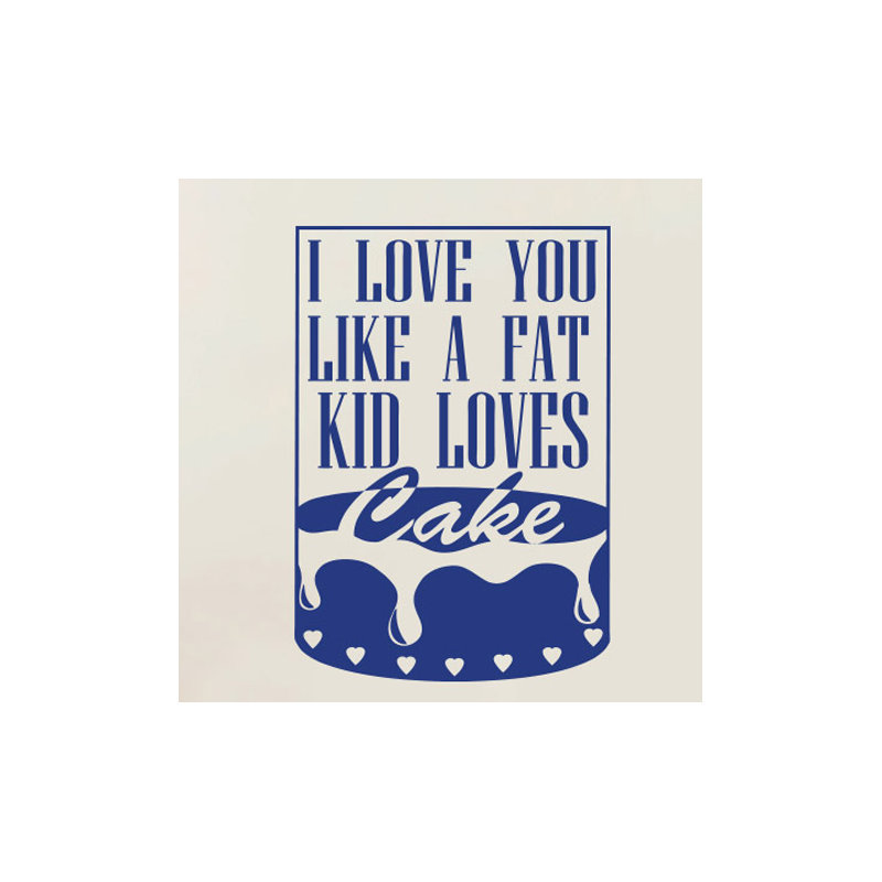 Non-Wall Damaging Wall Decal, Dark Blue, Large