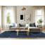 Tapis bleu marine en polyester tissé à la machine Jarline-552401912