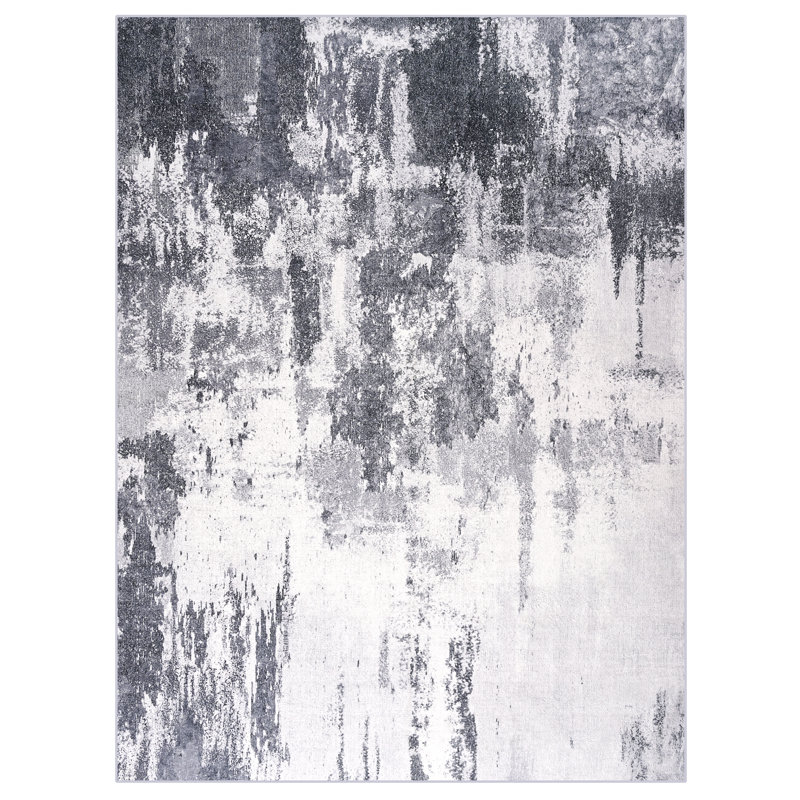 Fillender Washable Area Rugs Non-Slip Modern Abstract Soft For Living Room Entryway Bedroom, Rectangle 4' x 6'
