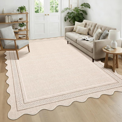 Rectangle Geometric Washable Area Rug