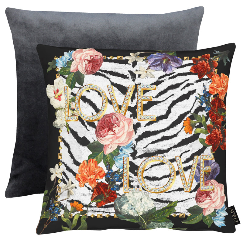 Love Square Cushion, 46 cm x 46 cm, Pillow Cover Only - No Insert