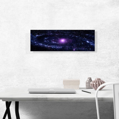 Ultraviolet Andromeda Galaxy Hubble Telescope - Reproduction de photo panoramique sur toile tendue