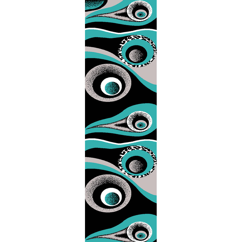 Mccampbell Performance Abstract Indoor Rug, Runner 2'2" x 7'4"
