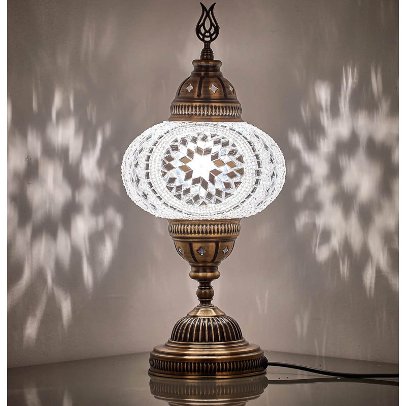 Metal Table Lamp, White