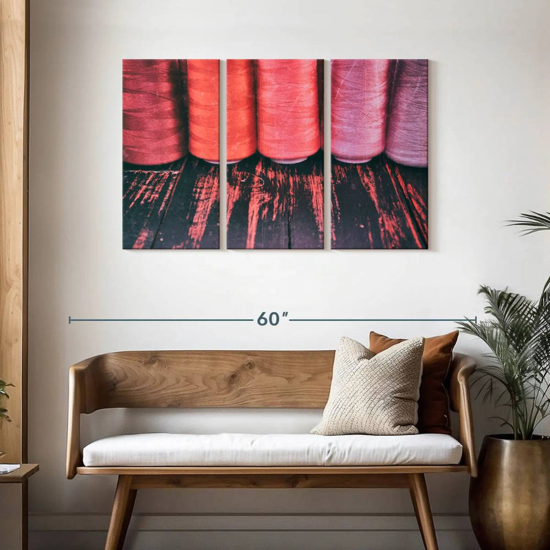 Red Threads For Sewing, 28" H x 45" W