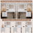 Axelson Makeup Vanity Desk with Large Mirror and Lights&Charging Station,3 Lighting Modes-2034258287