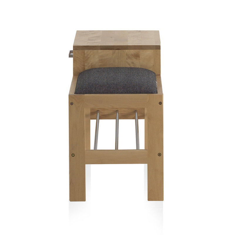 4 Pair Solid Wood Shoe Storage Bench