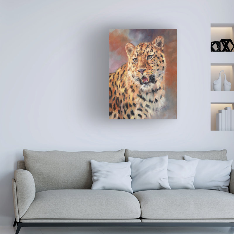 Art sur toile David Stribble Leopard, H 24 po x l 32 po