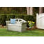 Banc de rangement en plastique