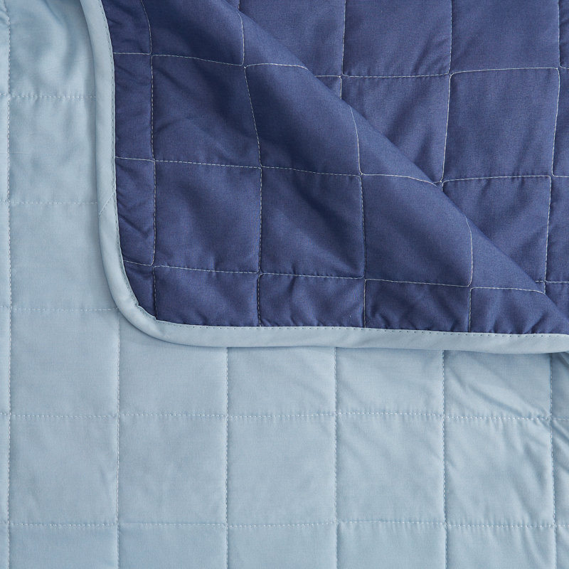 Cream and Sand Twin Reversible Microfiber Quilt Set