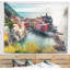 Tapisserie de paysage marin de la baie de Vernazza-28488389