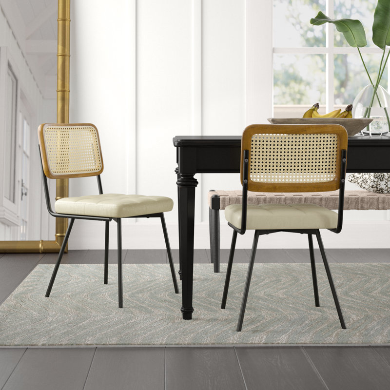 Bodnar Upholstered Dining Chair, Off White 