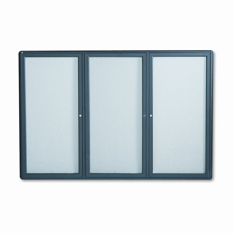 Enclosed Cabinet Fabric Medium - 4' - 6' Bulletin Board
