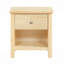 Table de chevet 1 tiroir avec rangement en bois naturel