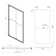 48'' W x 76'' H Bypass Semi-Frameless Shower Door with Clear Glass