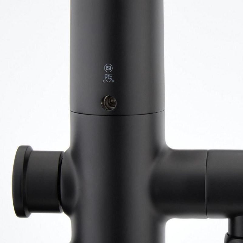 Berwyn Floor Mounted Tub Filler Faucet and Valve, Matte Black