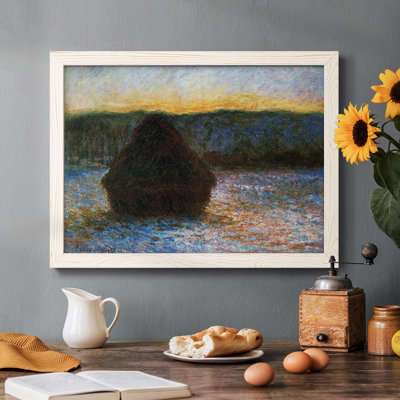 Haylofts Thaw, Sunset par Monet par J Paul - reproduction d'un seul cadre photo sur toile