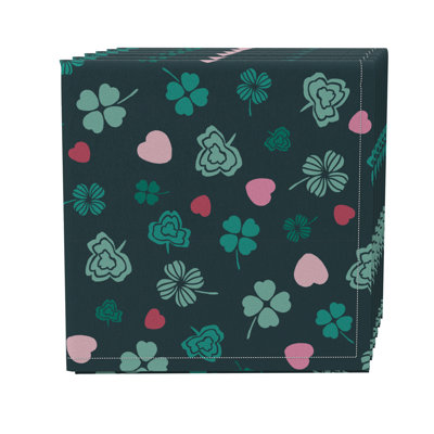 Cotton Twill Floral Square Napkin